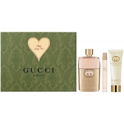 GUCCI Guilty Pour Femme SET: EDP 90ml + body lotion 50ml + EDP 10ml